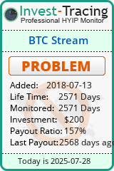 Monitored by Invest-Tracing.com HYIP Monitor-Invest-Tracing.com