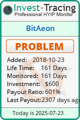 Monitored by Invest-Tracing.com HYIP Monitor-Invest-Tracing.com