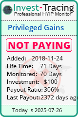Monitored by Invest-Tracing.com HYIP Monitor-Invest-Tracing.com