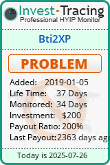Monitored by Invest-Tracing.com HYIP Monitor-Invest-Tracing.com