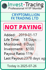 Monitored by Invest-Tracing.com HYIP Monitor-Invest-Tracing.com