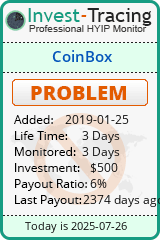 Monitored by Invest-Tracing.com HYIP Monitor-Invest-Tracing.com