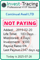 Monitored by Invest-Tracing.com HYIP Monitor-Invest-Tracing.com