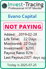 Monitored by Invest-Tracing.com HYIP Monitor-Invest-Tracing.com
