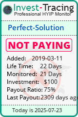 Monitored by Invest-Tracing.com HYIP Monitor-Invest-Tracing.com