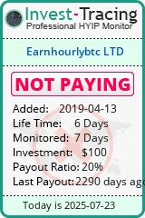 Monitored by Invest-Tracing.com HYIP Monitor-Invest-Tracing.com