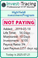 Monitored by Invest-Tracing.com HYIP Monitor-Invest-Tracing.com