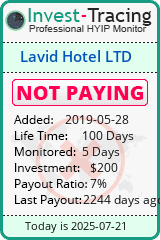 Monitored by Invest-Tracing.com HYIP Monitor-Invest-Tracing.com