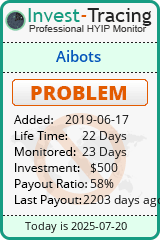 Monitored by Invest-Tracing.com HYIP Monitor-Invest-Tracing.com