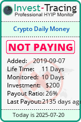 Monitored by Invest-Tracing.com HYIP Monitor-Invest-Tracing.com