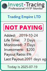Monitored by Invest-Tracing.com HYIP Monitor-Invest-Tracing.com