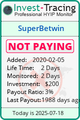 Monitored by Invest-Tracing.com HYIP Monitor-Invest-Tracing.com