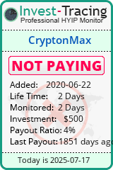 Monitored by Invest-Tracing.com HYIP Monitor-Invest-Tracing.com