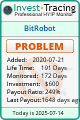 Monitored by Invest-Tracing.com HYIP Monitor-Invest-Tracing.com