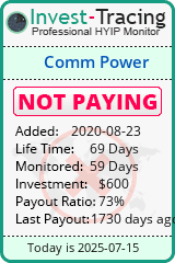 Monitored by Invest-Tracing.com HYIP Monitor-Invest-Tracing.com