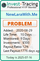 Monitored by Invest-Tracing.com HYIP Monitor-Invest-Tracing.com