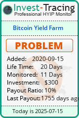 Monitored by Invest-Tracing.com HYIP Monitor-Invest-Tracing.com