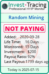 Monitored by Invest-Tracing.com HYIP Monitor-Invest-Tracing.com