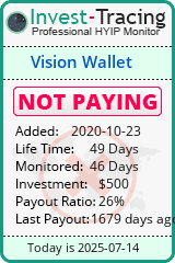 Monitored by Invest-Tracing.com HYIP Monitor-Invest-Tracing.com