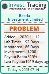 Monitored by Invest-Tracing.com HYIP Monitor-Invest-Tracing.com