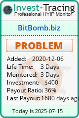 Monitored by Invest-Tracing.com HYIP Monitor-Invest-Tracing.com