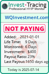 Monitored by Invest-Tracing.com HYIP Monitor-Invest-Tracing.com