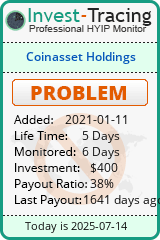 Monitored by Invest-Tracing.com HYIP Monitor-Invest-Tracing.com