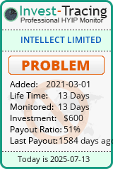 Monitored by Invest-Tracing.com HYIP Monitor-Invest-Tracing.com