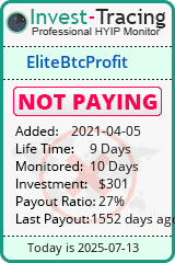 Monitored by Invest-Tracing.com HYIP Monitor-Invest-Tracing.com