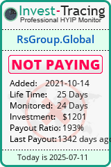 Monitored by Invest-Tracing.com HYIP Monitor-Invest-Tracing.com