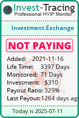 Monitored by Invest-Tracing.com HYIP Monitor-Invest-Tracing.com