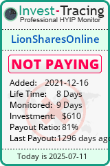 Monitored by Invest-Tracing.com HYIP Monitor-Invest-Tracing.com