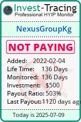 Monitored by Invest-Tracing.com HYIP Monitor-Invest-Tracing.com