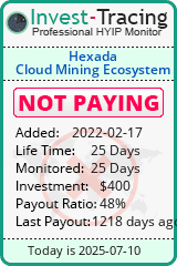 Monitored by Invest-Tracing.com HYIP Monitor-Invest-Tracing.com