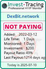 Monitored by Invest-Tracing.com HYIP Monitor-Invest-Tracing.com