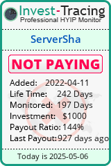 Monitored by Invest-Tracing.com HYIP Monitor-Invest-Tracing.com