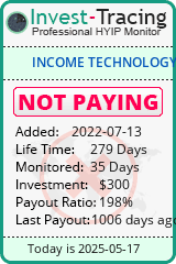 Monitored by Invest-Tracing.com HYIP Monitor-Invest-Tracing.com