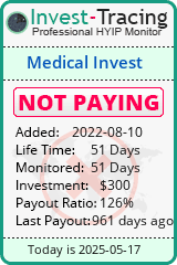 Monitored by Invest-Tracing.com HYIP Monitor-Invest-Tracing.com