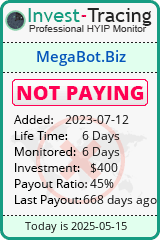 Monitored by Invest-Tracing.com HYIP Monitor-Invest-Tracing.com