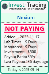 Monitored by Invest-Tracing.com HYIP Monitor-Invest-Tracing.com