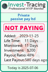 Monitored by Invest-Tracing.com HYIP Monitor-Invest-Tracing.com