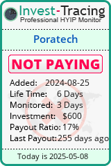 Monitored by Invest-Tracing.com HYIP Monitor-Invest-Tracing.com