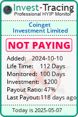 Monitored by Invest-Tracing.com HYIP Monitor-Invest-Tracing.com