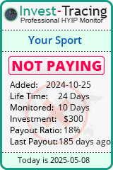 Monitored by Invest-Tracing.com HYIP Monitor-Invest-Tracing.com