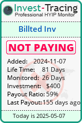 Monitored by Invest-Tracing.com HYIP Monitor-Invest-Tracing.com