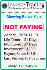 Monitored by Invest-Tracing.com HYIP Monitor-Invest-Tracing.com