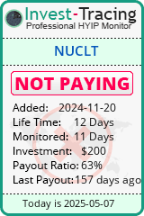 Monitored by Invest-Tracing.com HYIP Monitor-Invest-Tracing.com