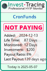 Monitored by Invest-Tracing.com HYIP Monitor-Invest-Tracing.com