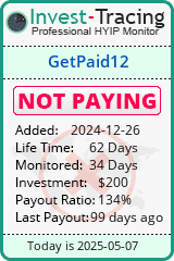 Monitored by Invest-Tracing.com HYIP Monitor-Invest-Tracing.com
