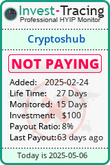 Monitored by Invest-Tracing.com HYIP Monitor-Invest-Tracing.com